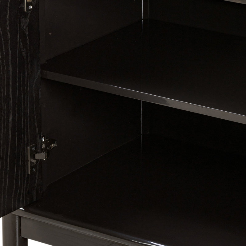 Vinco Sideboard-Worn Black Oak