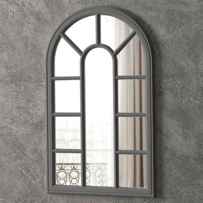 Conkling Wood Flat Wall Mirror