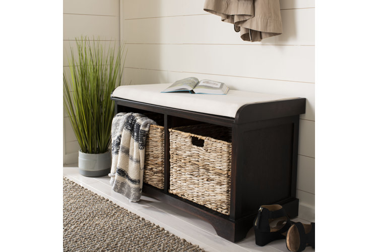 Santa Cruz Upholstered Cubby Storage Bench