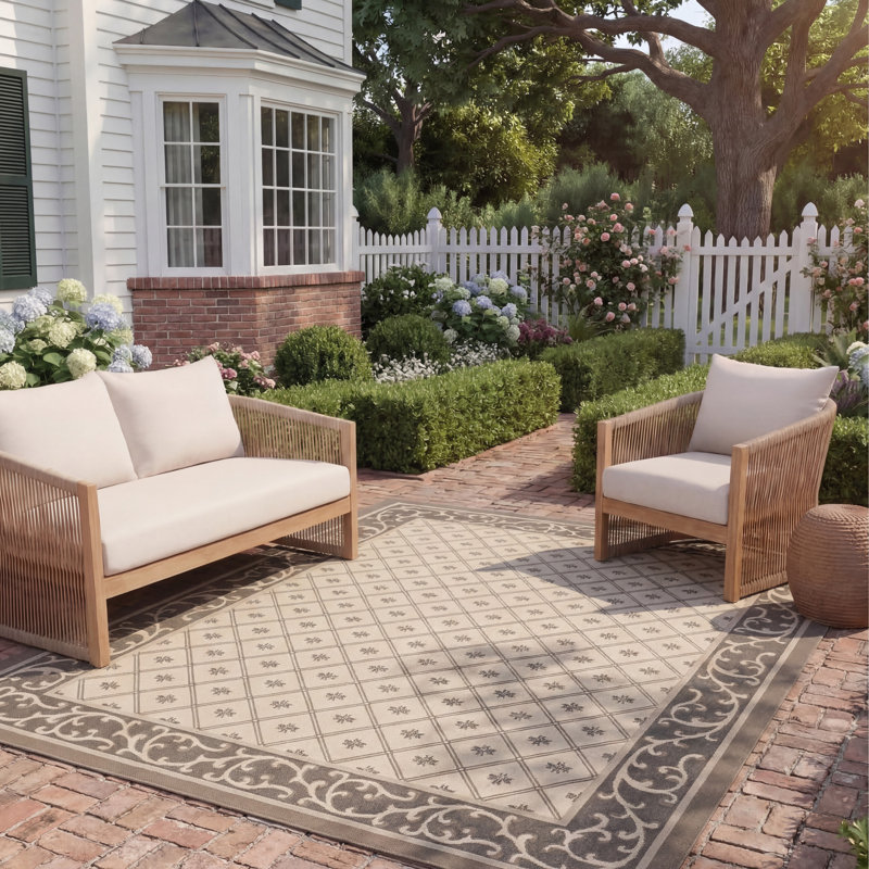 Rubin Performance Southwestern Indoor/Outdoor Area Rug, Rectangle 8' x 11'