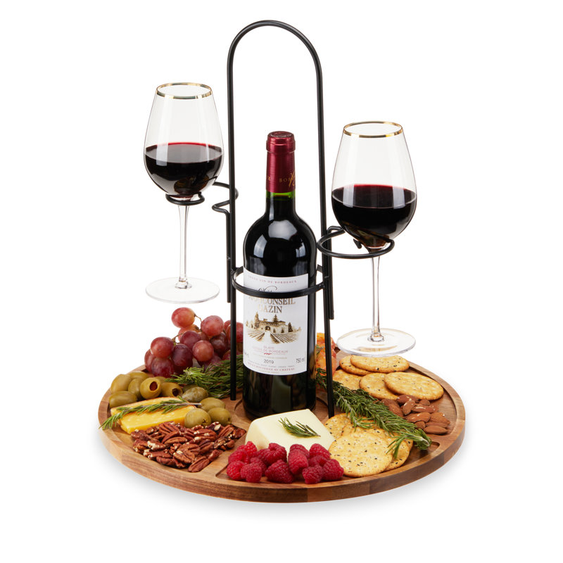 Chariot à vin et fromage