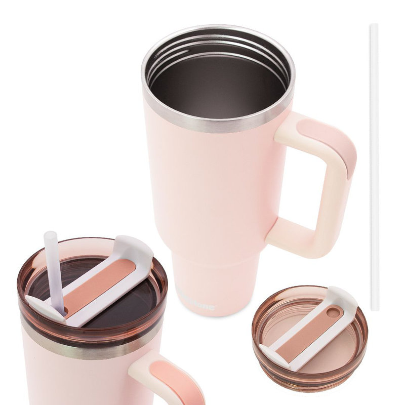 Milestone 1200ml Double Wall Insulated Stainless Steel, Pink