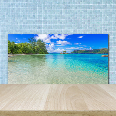 50cm W x 100cm L Glass Peel and Stick Panel