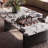 Modern minimalist rectangular marble coffee table-185942378