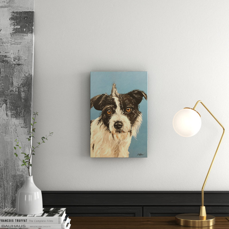 Scruffy Dog 1 Piece Wrapped Canvas Painting, 45cm H x 30cm W x 3.81cm D
