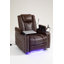 Fauteuil inclinable Power Zero Gravity avec fonctions multifonctionnelles - Accoudoirs de rangement et porte-gobelet - Table pour ordinateur portable et porte-téléphone - Lampe de lecture et DEL - Inclinaison en position infinie pour le salon et le bureau-434414481