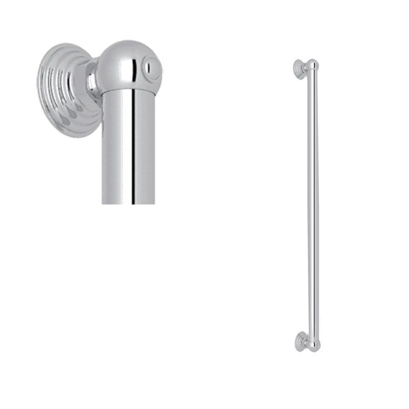 Spa Grab Bar, Polished Chrome, 24" W