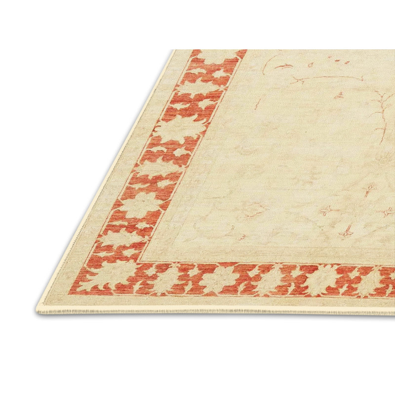 Tapis oriental rouge / beige, Rectangle 8 pi x 12 pi