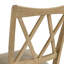 Ensemble de 2 chaises de salle à manger à dossier croisé en bois massif Jahnya