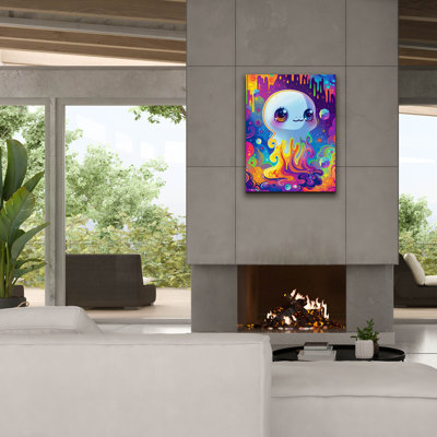 Art mural sur toile Trinx «Colorful Ghost» par Momart
