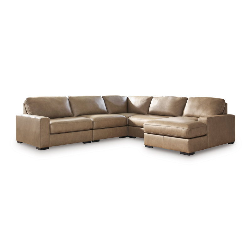 Offutt 5-Piece Sectional With Chaise, Left Hand Facing, 39" H x 130" W x 122" D