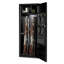 Coffre-fort biométrique pour fusils, armoire à fusils à accès rapide de 145 cm avec serrure à empreinte digitale, capacité de rangement pour plus de 12 armes longues, mode silencieux et système d'alarme, métal noir