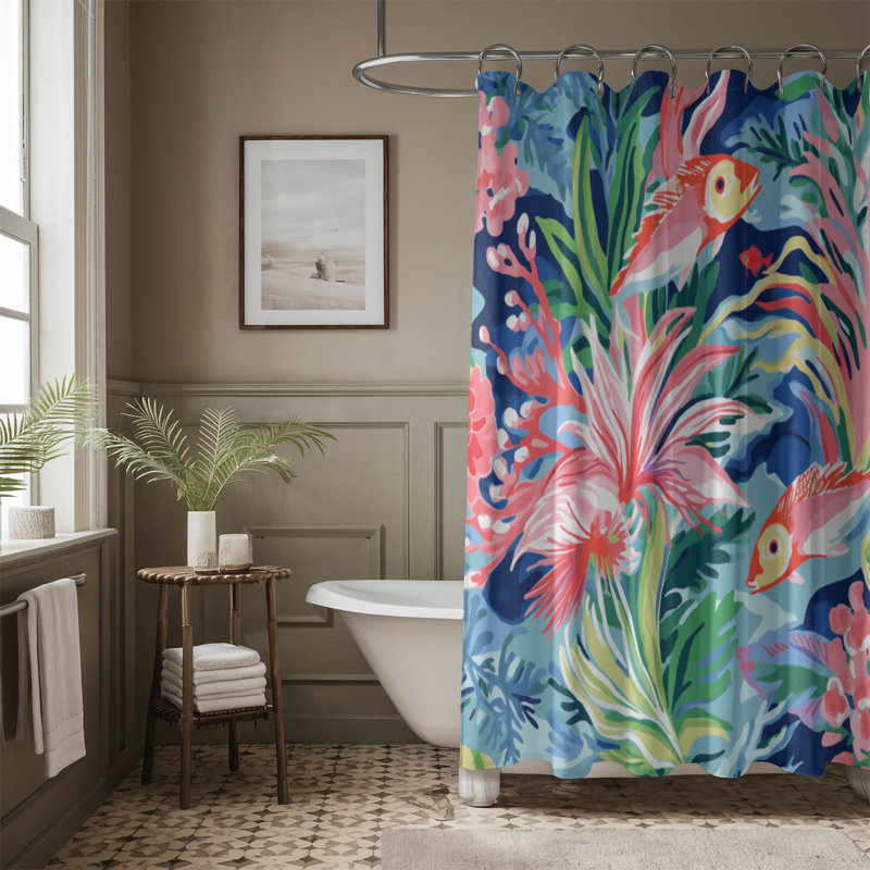 Rideau de douche standard 1 pièce, H 74 po x l 71 po