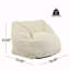 Fauteuil à billes Olbia, fausse fourrure beige