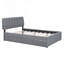 Lit plateforme double avec lit gigogne