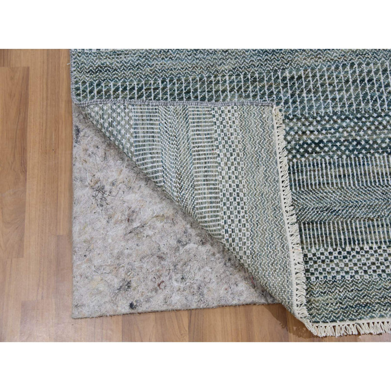 Tapis en laine noué à la main 3 pi x 5 pi 2 po bleu royal C43DDFA8860C41078F02A3BFAA595C08