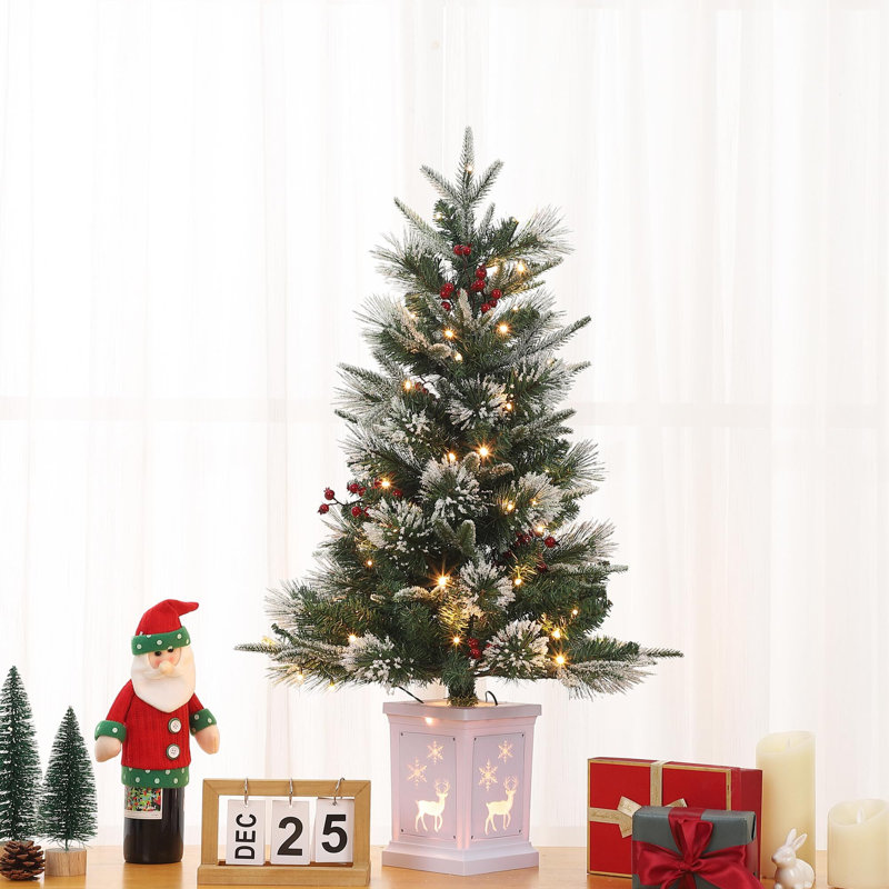Arbre de Noël artificiel enneigé 3 pi