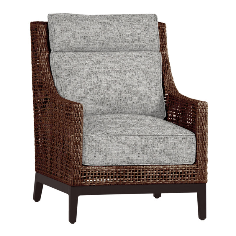 Méridienne Peninces, Acajou / châtaignier, Welt + bourre standard, Caramel tweed
