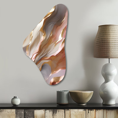 Velda - Abstract Shapes Boomerang Shape Asymmetric Metal Wall Art