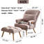Fauteuil inclinable manuel standard de 29,52 po de largeur avec repose-pieds-786548341-786548340