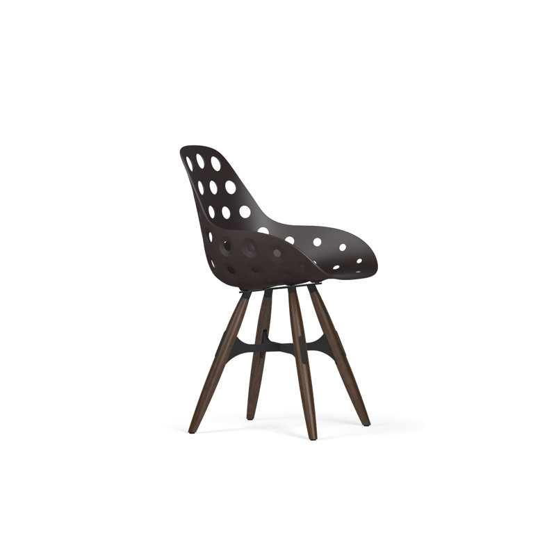 Fauteuil Gallatin, Noir/noyer
