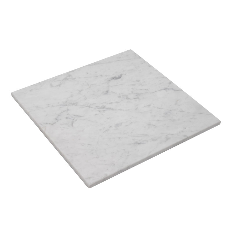 Carrelage mosaïque en marbre 12 x 12 Bianco Carrara
