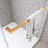 46"-48" W * 76" H Tempered Glass Double Sliding Shower Door 10mm-86215624
