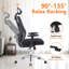 Chaise de bureau ergonomique à dossier haut Sweetcrispy