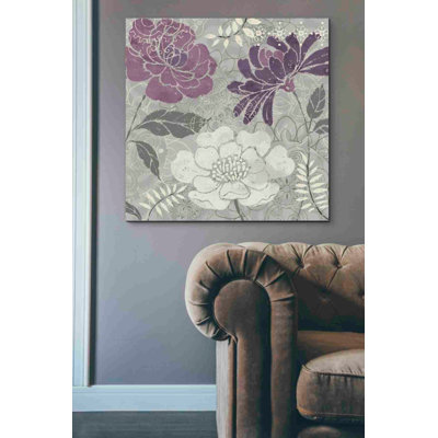 «Morning Tones Purple II» par Daphne Brissonet, art mural sur toile