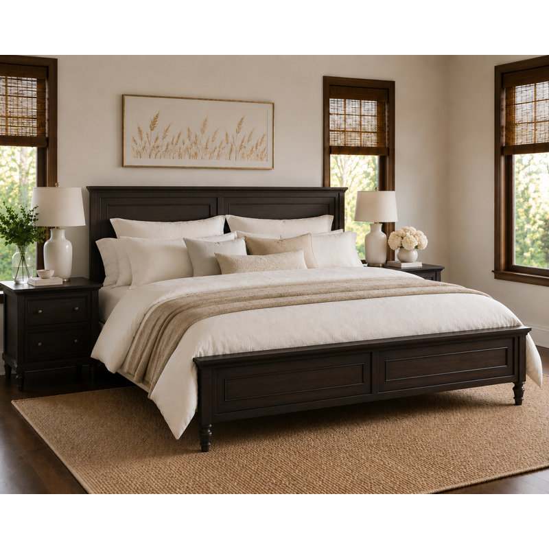 Lit plateforme Avila, Vintage Black, King
