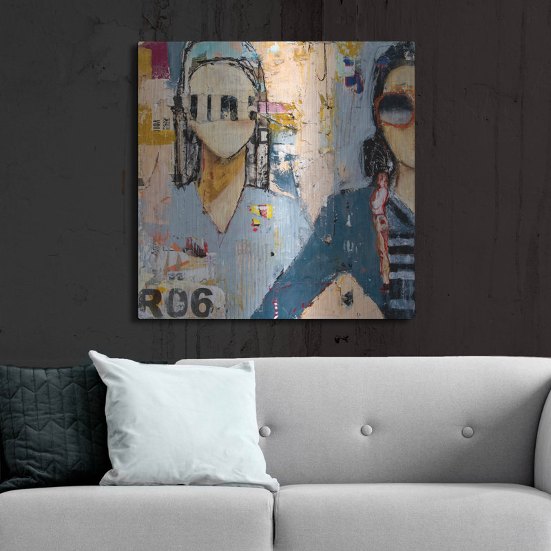  «Sunset Blvd.» par Erin Ashley, art mural en métal, 36 po x 36 po