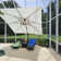 Roopal 144'' Square Cantilever Umbrella with Wheeled Base