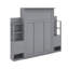 Grand lit escamotable avec tablettes, tiroirs et DEL-2029269182