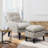 Elandra Upholstered Accent Chair and Ottoman, with 5 Level Adjustable Backrest-704006796