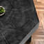 Table basse octogonale noire antique Living Room Essential Room avec surface en bois pour la pièce, plateau et pieds en métal-448538283