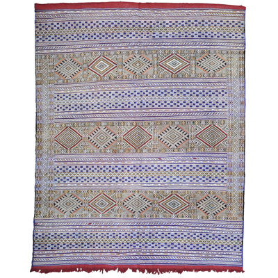One-of-a-Kind Rectangle 6'11" X 9'9" Hand Knotted Area Rug