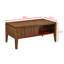 Table basse cannelée moderne Mid Century