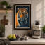 Tiger in Night Japandi - Wrapped Canvas-177689752-177689755