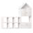Versatile Children's Bookshelf with House-Shaped Design, Multi-Functional Storage for Books and Toys-528956517