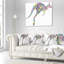 Oreiller Courant De Kangourou Floral Animal