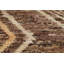 Tapis brun à motif géométrique Oushak 7 x 10