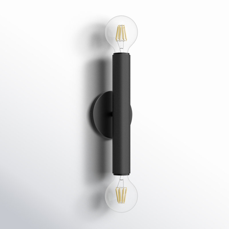 Cabot Armed Sconce, Black, 12" H x 4.7" W x 3.3" D