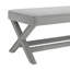 Banc rembourré avec pieds croisés en X-1905174061