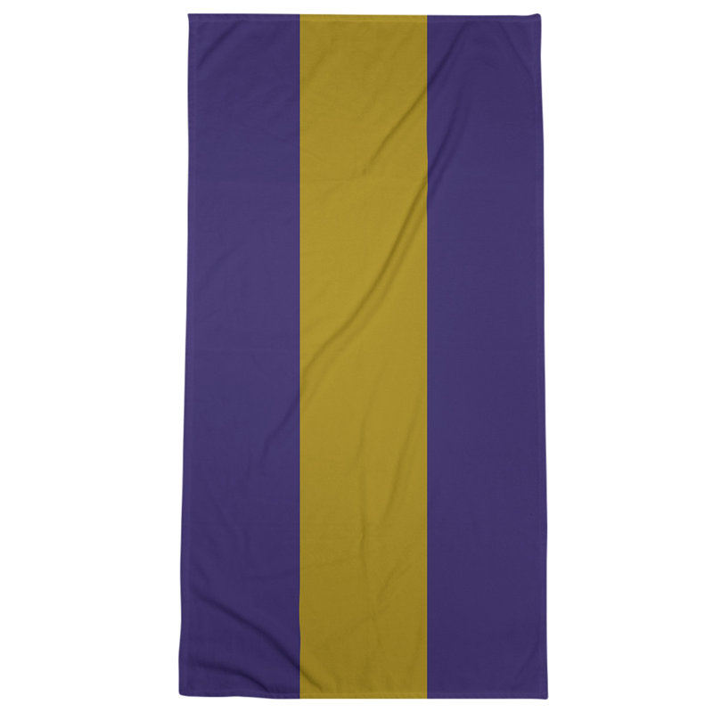 Beach Towel, Navy Blue/Black/Off White