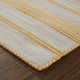 Perci Striped Handmade Flatweave Area Rug in Sun Yellow/Cream