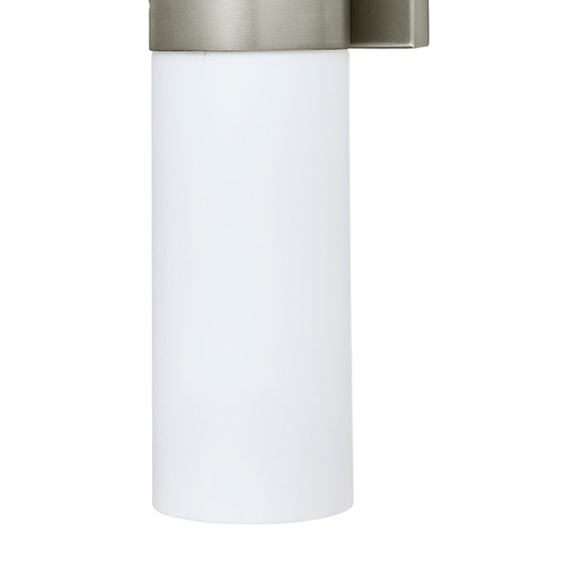 Applique murale ou lanterne 1 lumière DEL, Nickel brossé