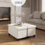 Banc repose-pieds en velours avec rangement amovible Nestl-132127313-132127320