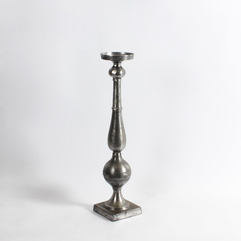 Metal Tabletop Candlestick, 24" H x 5" W x 5" D