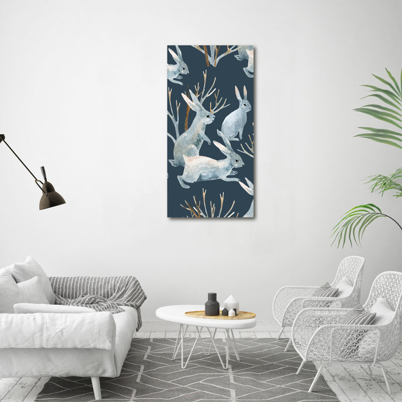 Rabbits 1 Piece Wrapped Canvas Wall Art