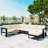 Nandni 6 - Person Patio Conversation Set with Cushions-1211489418